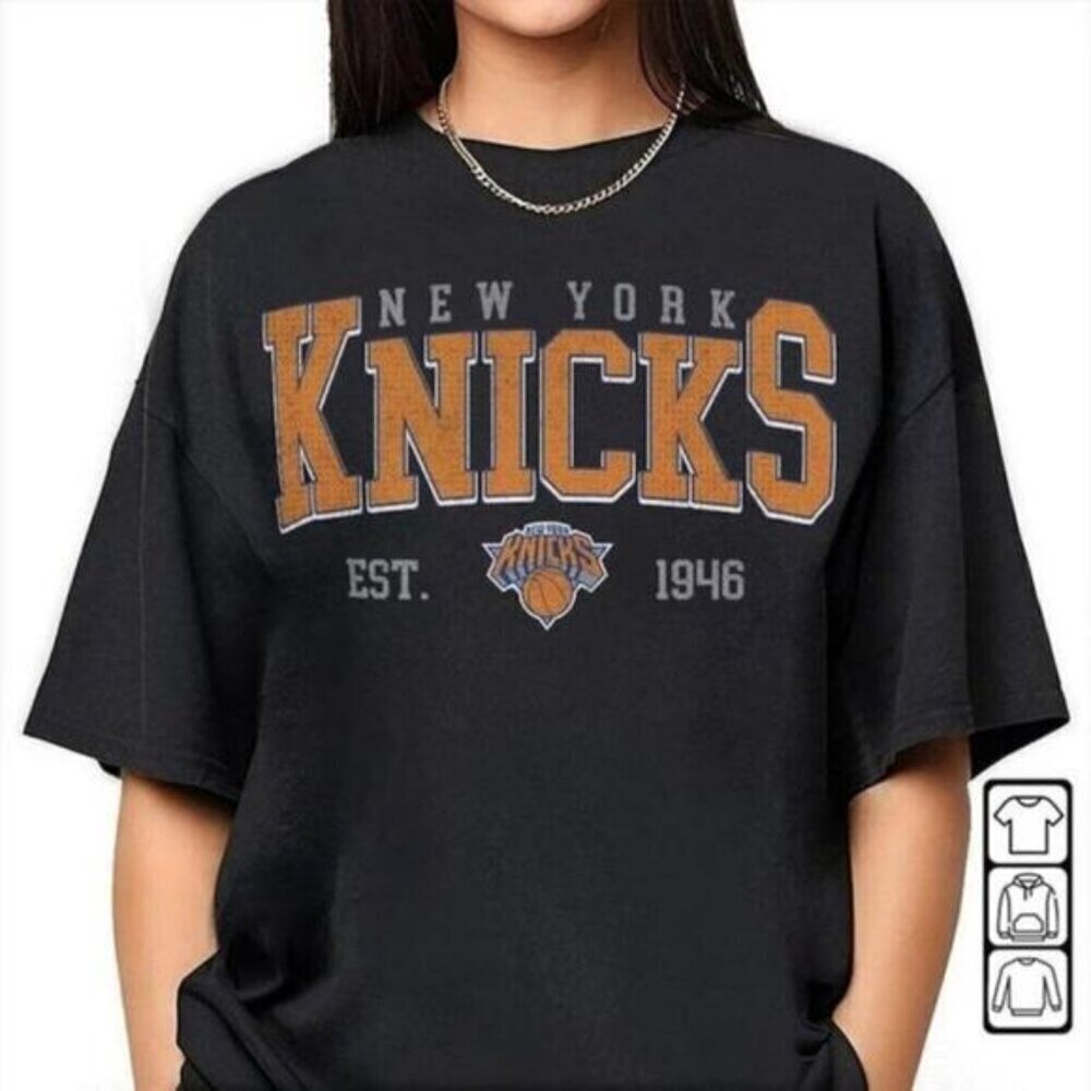 New York Knicks Basketball Shirt NY Basketball Graphic Tee Streetwear Sports